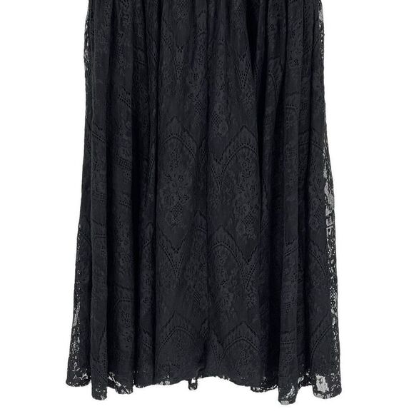 Torrid Midi Lace Button Front Dress Sleeveless Fit & Flare Plus Women 2X Black - Picture 9 of 11